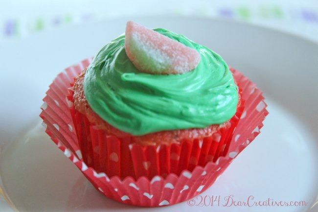 Easy Watermelon Cupcakes