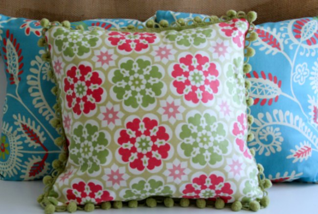 pillows made with fabrics from Jo-Ann Fabrics and Crafts