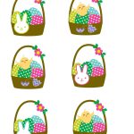 Easter Cupcake Toppers Free Printables with chicks and bunnies