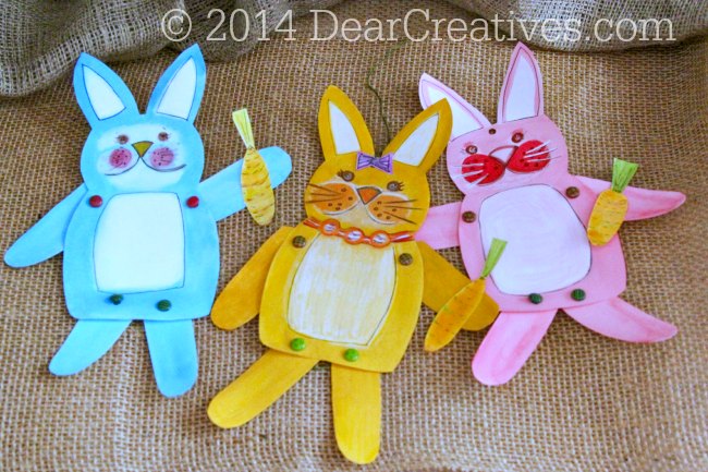 Make Your Own Paper-Crafts Bunny With Movable Arms and Legs