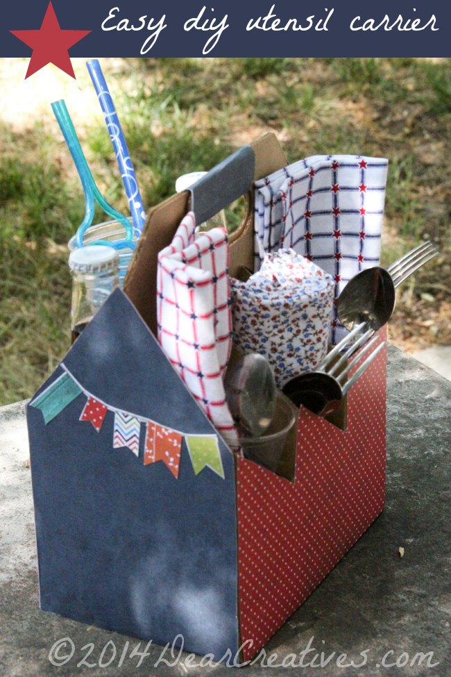 Easy DIY Utensil Carrier _