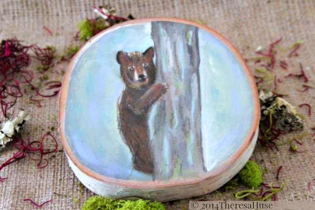 Bear_ Woodland Painting