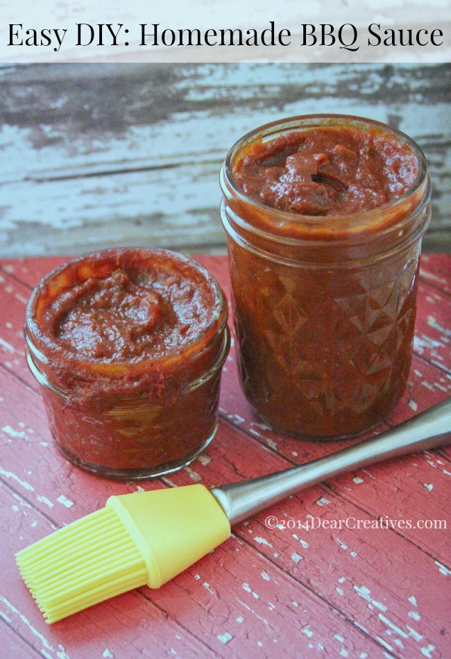 Easy DIY Homemade BBQ Sauce_2 jars of  BBQ sauce