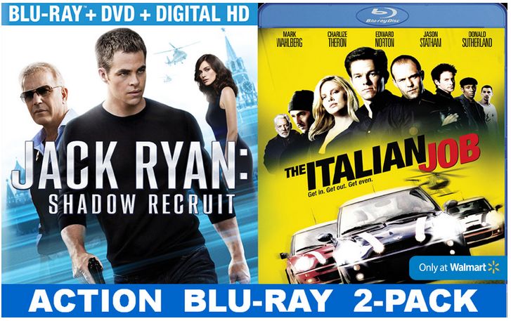 Jack Ryan Shadow Recruit and The Italian Job Two Pack DVD_ #shop