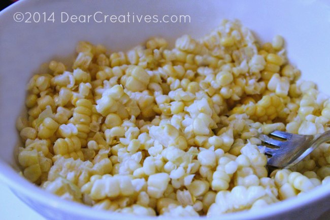 corn kernels in a bowl