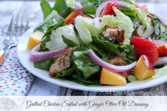 Grilled Chicken Salad With Ginger Dressing
