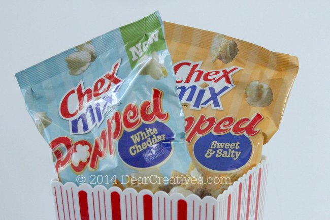 Chex Mix Popped White Cheddar and Sweet & Salty_