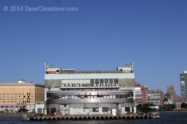Marine and Aviation Building on the Hudson River New York_