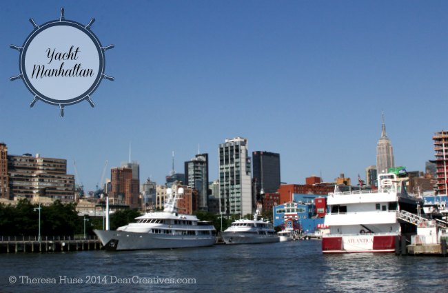 Yachts in Chelsea Pier New York_