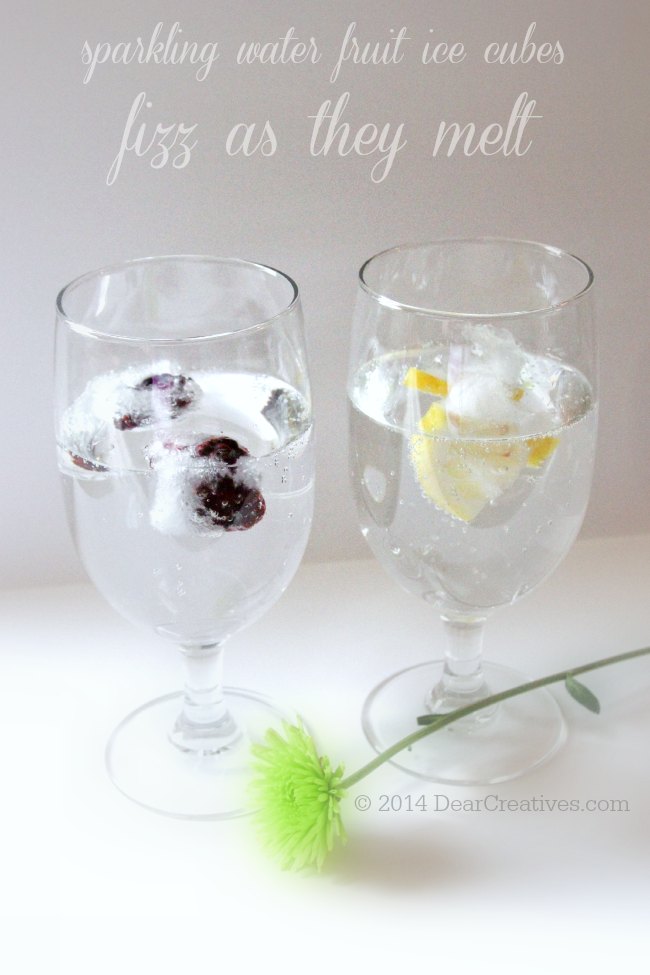 two glasses of sparkling water