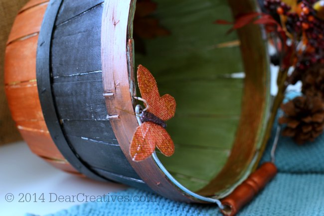 Fall Crafts Easy Apple Basket Decor #DIY