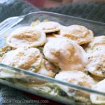 Broccoli Lasagna in a baking dish_