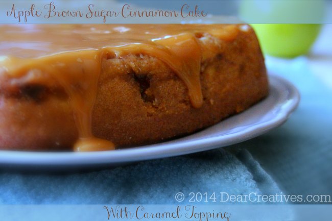 Apple Cake with Caramel topping_