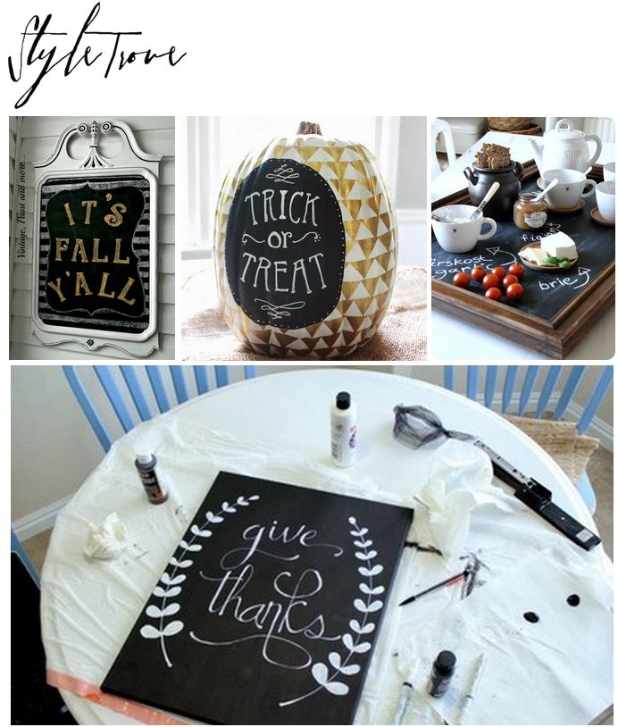 Fall Chalk Paint DIYs