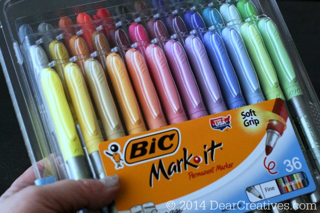 Bic Mark It Permanent Markers_ 36 pack of colors_Bic Pens_