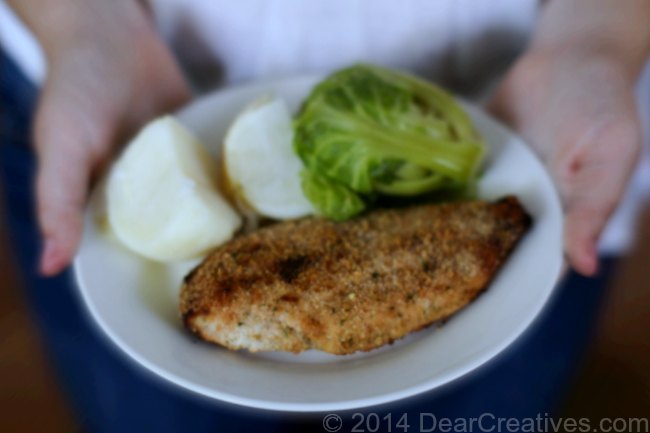 Chicken and Vegetables on a plate