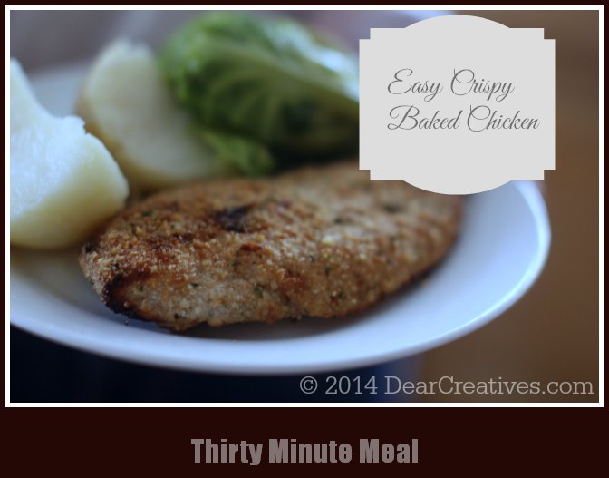 Easy Crispy Oven-Baked Chicken_30 minute meal_