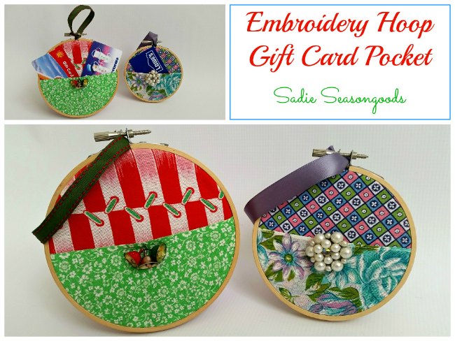 Embrodery Hoop Gift Card Holder