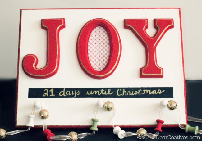 CountDown to Christmas #chalkyfinish painted sign_© Theresa Huse 2014