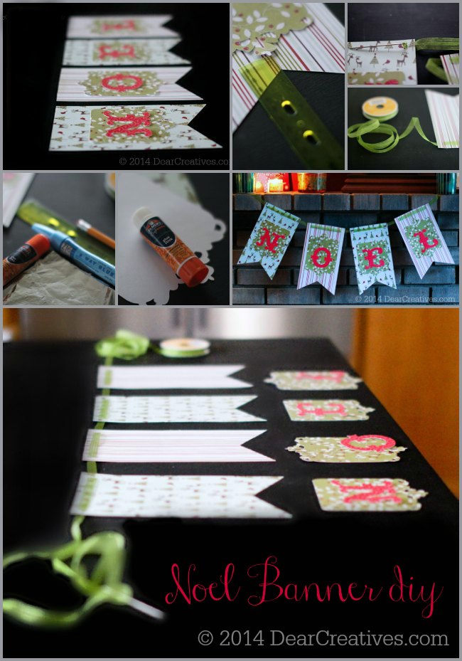 Noel Banner Steps_ PaperCrafts_2_© 2014 DearCreatives.com