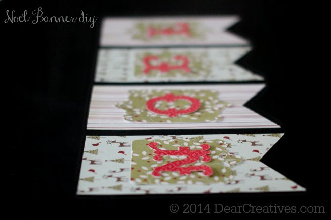 Noel banner_papercrafts diy_© 2014 DearCreatives.com