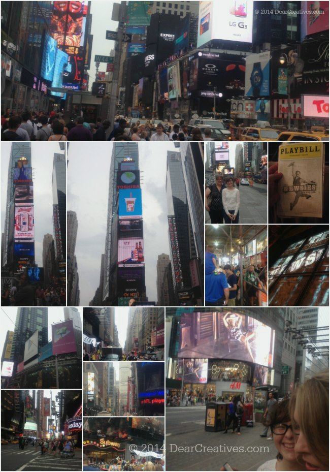 Times Square and going to Newsies show in NYC_© 2014 DearCreatives.com