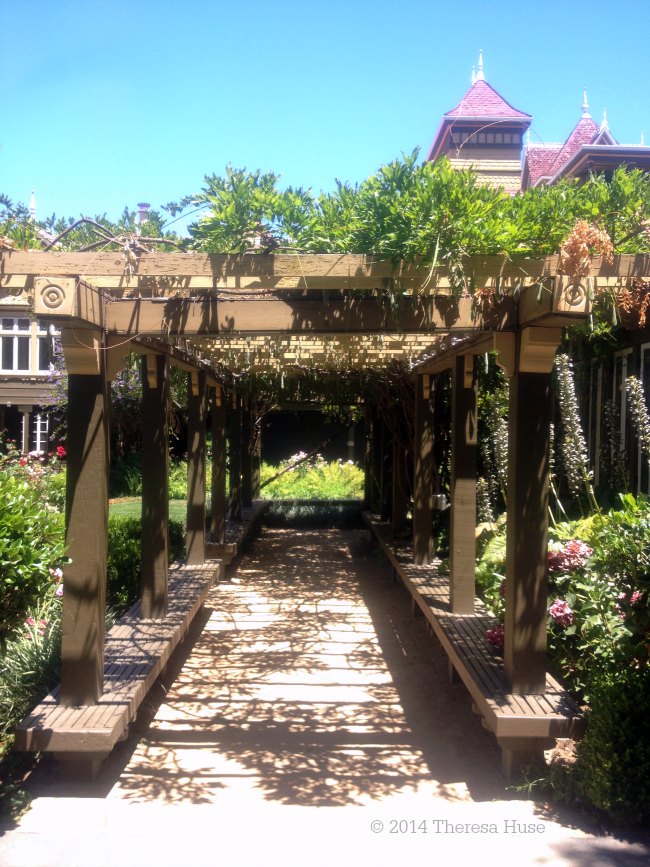 arbor walkway at Winchester Mystery House San Jose CA_© 2014 Theresa Huse