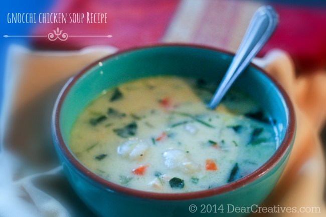 Easy Gnocchi Chicken Soup #Recipe