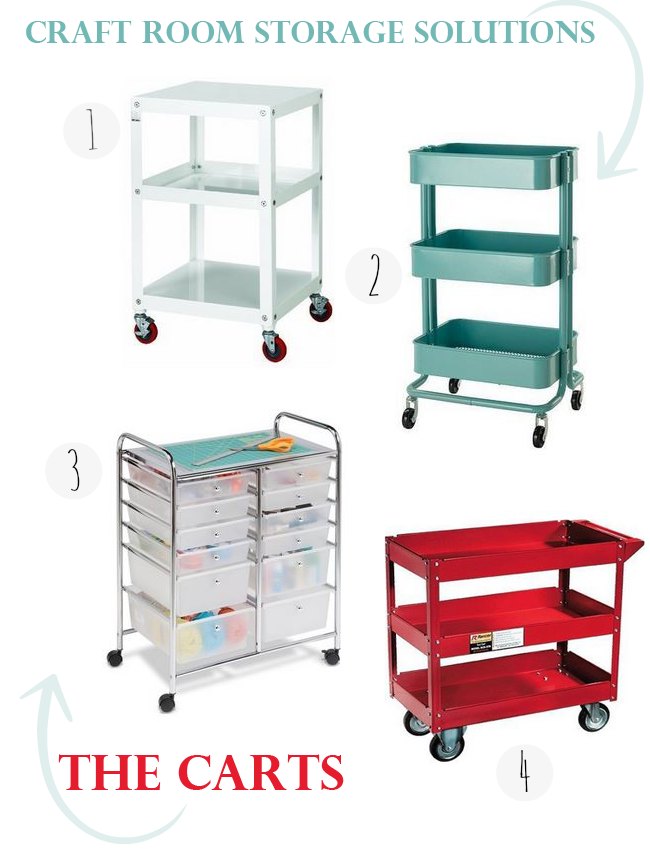 Craft-Carts_Craft Room Storage Solutions _© 2015 DearCreatives.com