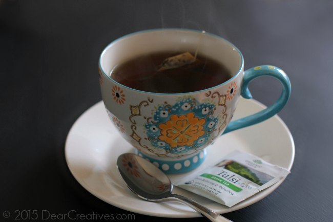 Cup of tea with steam rising up IMG_7049