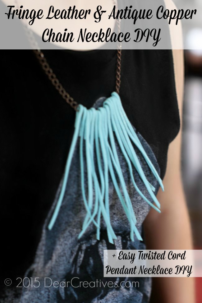 Easy Diy Projects Jewelry project - Fringe Leather jewelry necklace 