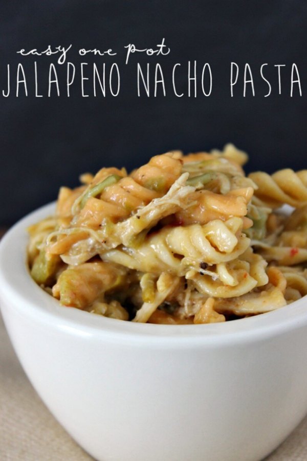 One Pot Jalapeno Nacho Pasta