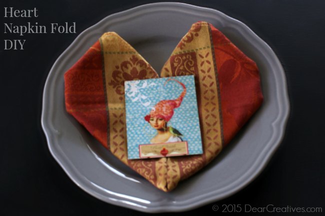 Easy DIY Projects: DIY Heart Napkin Fold Tutorial Step By Step