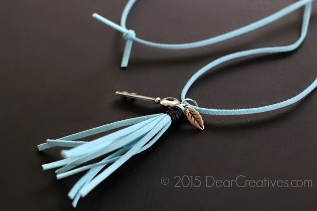 Easy DIY Projects | Leather Tassel Necklace 