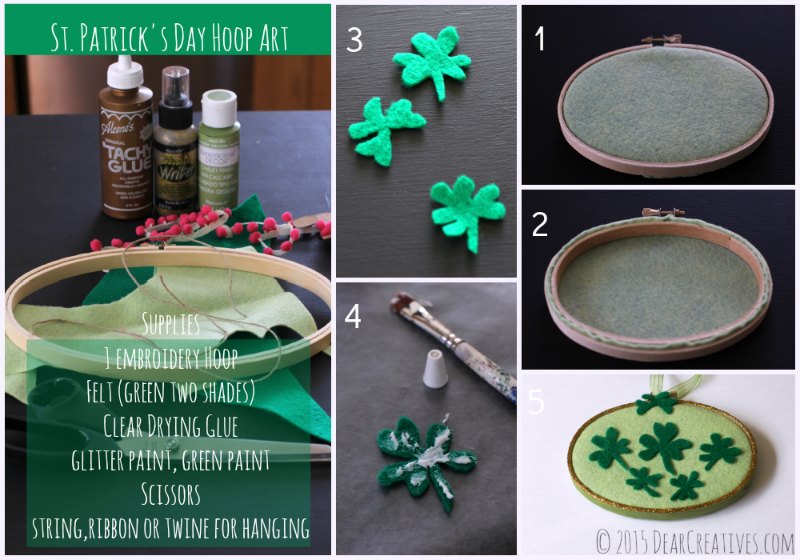 Crafts Spring St. Patricks Day Hoop Craft