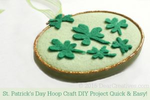 Crafts Spring | DIY Crafts Project St. Patricks Day Hoop Craft Project