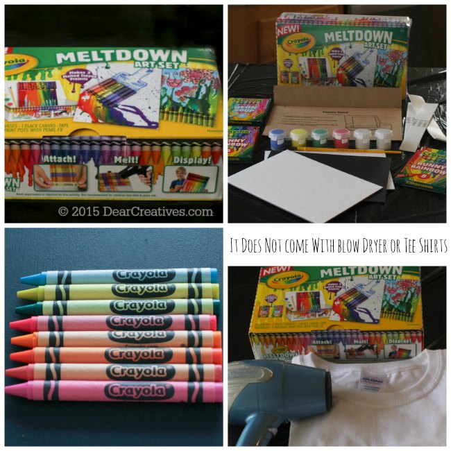 Crayola MeltDown Art Kit T-Shirt DIY + How to Use MeltDown Art Kits