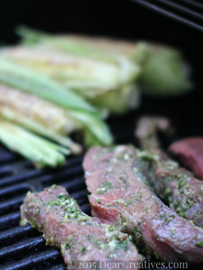 Grilled Recipe | Grilled Steak and Corn On the Grill Cooking