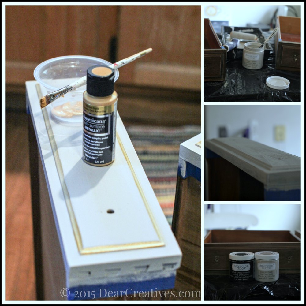 Home Decor Ideas| Painting The Drawers of the Vanity