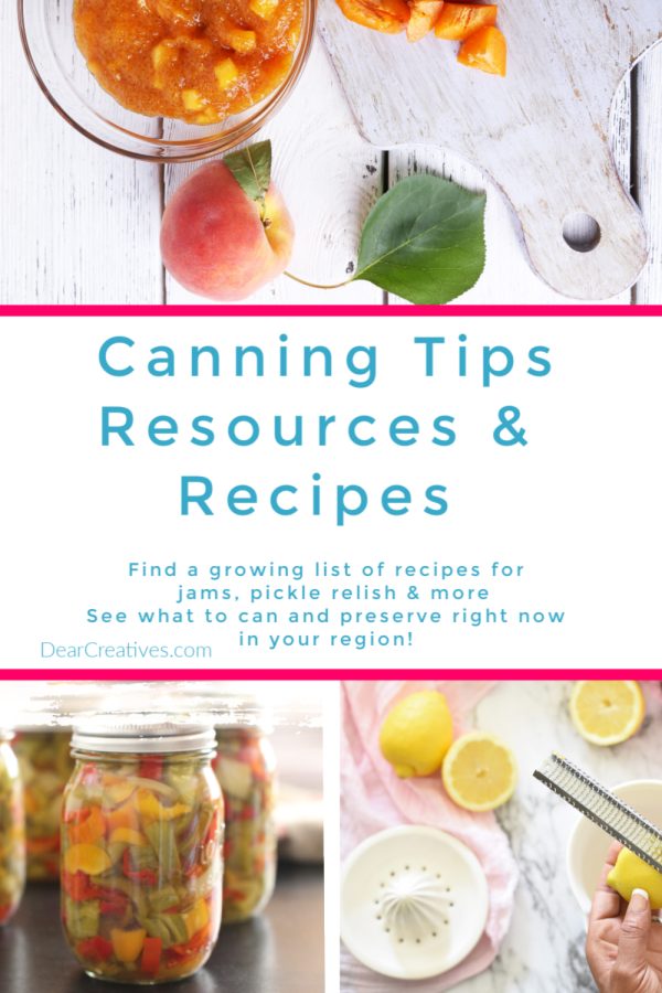 Canning Books, Recipes And Canning Resource’s You’ll Love!