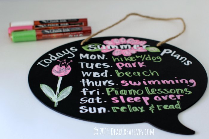 Fun and Easy Craft Ideas | Chalkboard Craft Project