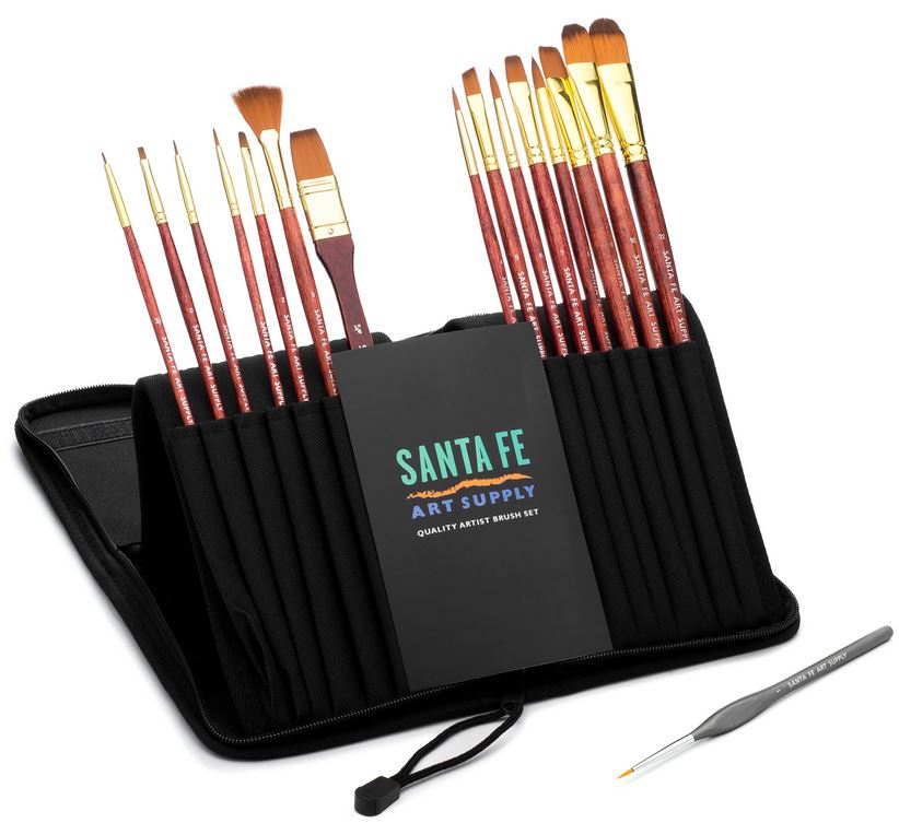 Sante Fe Art Supply - Artist Paint Brush Set