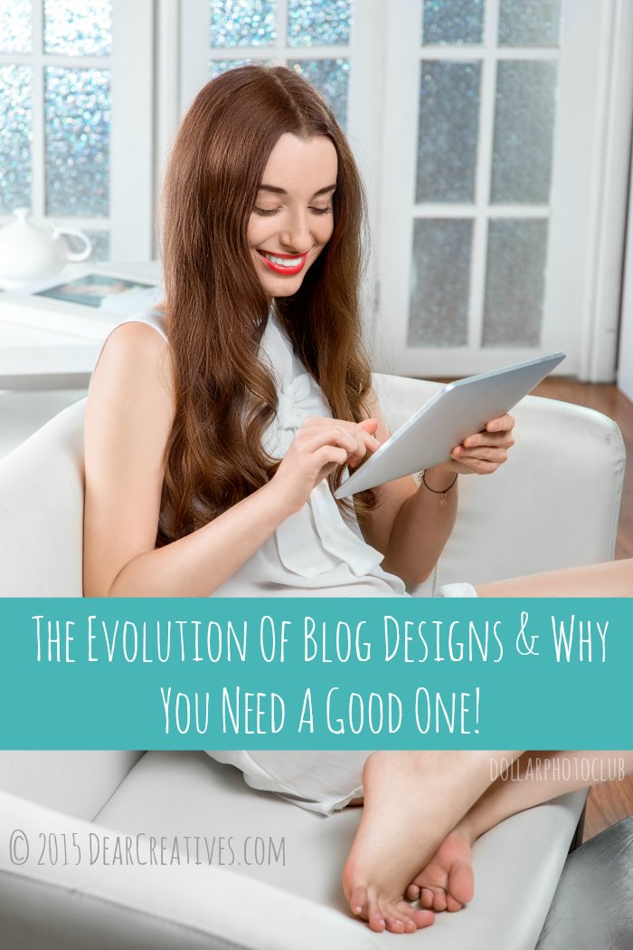 Blog Design| Need A Good One | Smiling young woman using tablet sitting on the couch at home