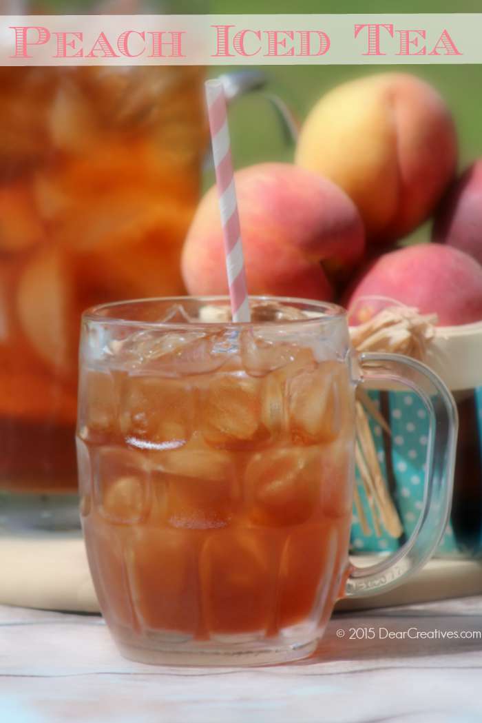 ice tea refreshing and easy peach ice tea recipe