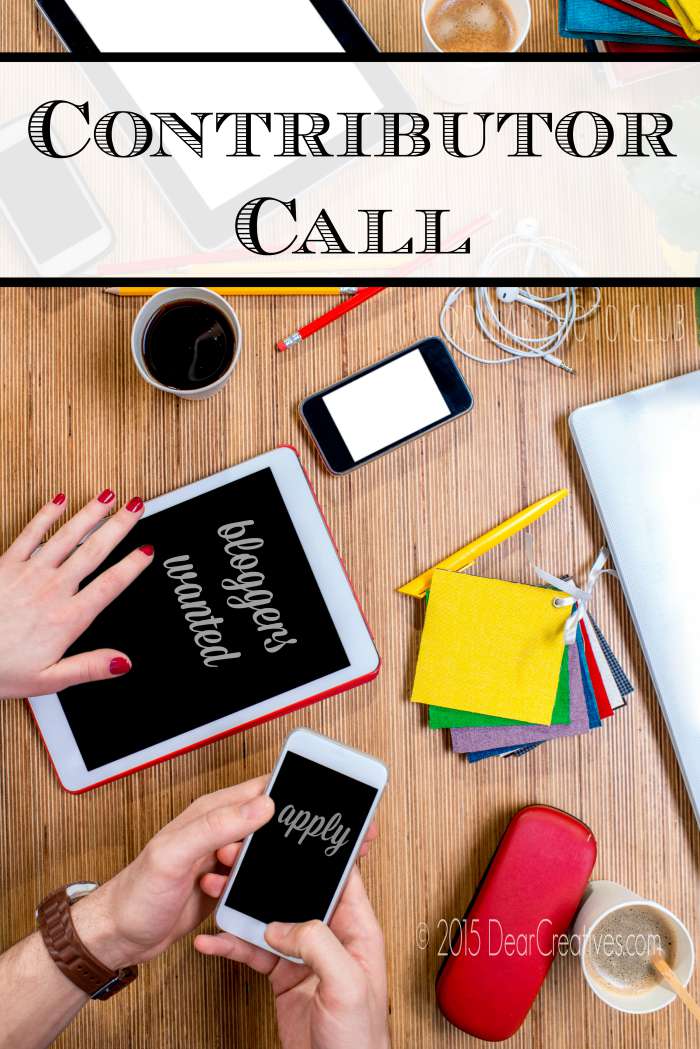 Contributor Call: Apply For  Blogger Team On Dear Creatives