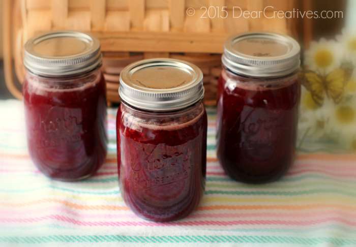 Strawberry Jam Recipe | Three canned jars of strawberry jam