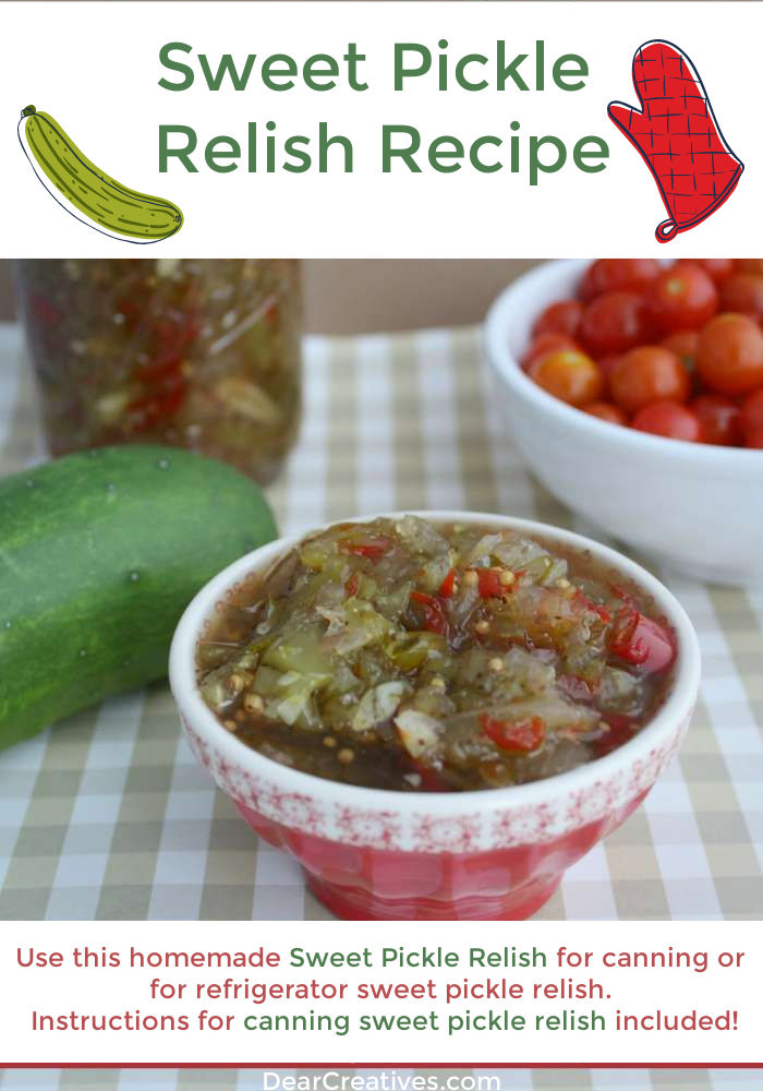 Sweet Pickle Relish Recipe (Canning Recipe Or Refrigerator)