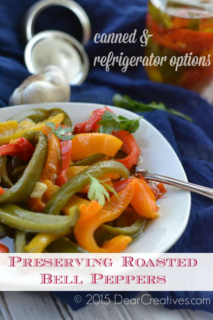 Roasted Bell Peppers In Olive Oil Oven Method and Canning Options