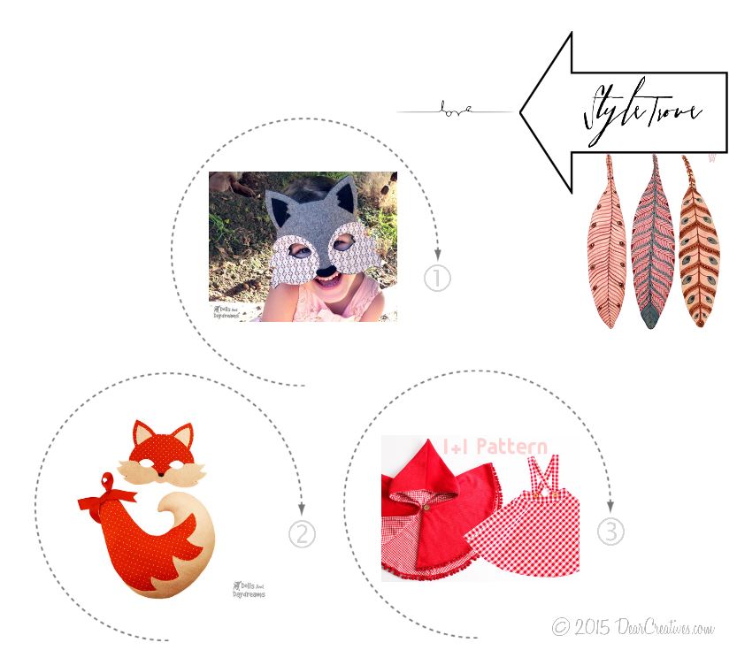 Costume Patterns| Woodland Customs wolf fox red riding hood