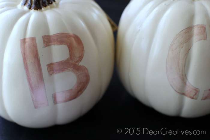 Craft Project In process BOO pumpkins